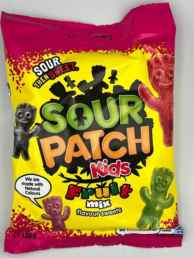 Sour Patch Kids Fruit Mix - zachte snoepjes zuur en zoet - 130G