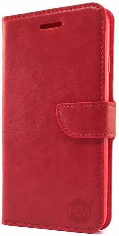 HEM hoesje geschikt voor Samsung A7 (2018) Rode Wallet / Book Case / Boekhoesje met vakje voor pasjes, geld en fotovakje