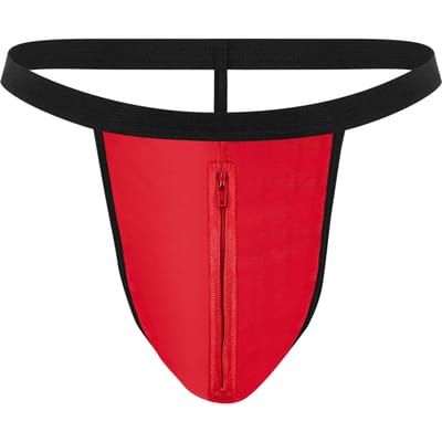 Amorable - Herenstring - Ritsje Aan De Voorkant - Rood - One Size