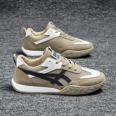 Mode Heren Casual Schoenen Koreaanse Stijl Vliegend Geweven Ademend Lovers Schoenen Schoenen Nieuwe Dames Hardloopschoenen Comfortabele Heren Sport 44 donkerbruine kleur
