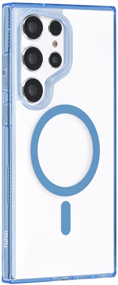TUNIQ telefoonhoesje voor Samsung Galaxy S24 Ultra - MagSafe siliconen backcover - Blauw