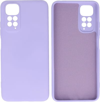 Fashion Backcover Telefoonhoesje - Color Hoesje - Geschikt voor de Xiaomi Redmi Note 11 - 11s 4G - Paars