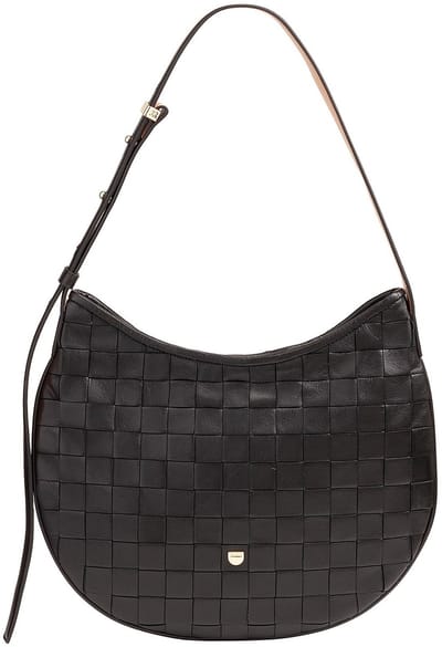 DuDu Hispani Schoudertas Leder 32 cm - Dames - black rose