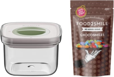& FRIENDS | Food2Smile + Smart Seal 0.40L Chocosmiles 85g - Transparant -
