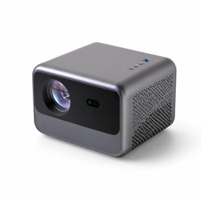 Ryoudavell -Mini Beamer - Smart 1080P Full HD - 4K Ondersteuning - 10.000 Lumen - WiFi & Bluetooth - Ingebouwde Speakers - Draagbare Thuisbioscoop - iOS & Android - Autofocus + Smart Remote