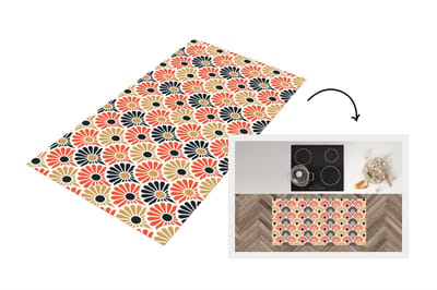 Keukenloper 120x60 cm - Keukenmat vinyl Bloemen - Japan - Patronen - Keukenmatten loper - Keuken vloerkleed tapijt