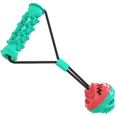 Huisdierbenodigdheden Speelgoedcombinatie Nieuw Product Trekkoord Training Molaire Tanden Bestand tegen Bijten en Voedsellekkage Bal Hondenspeelgoed 10*15*41cm blue