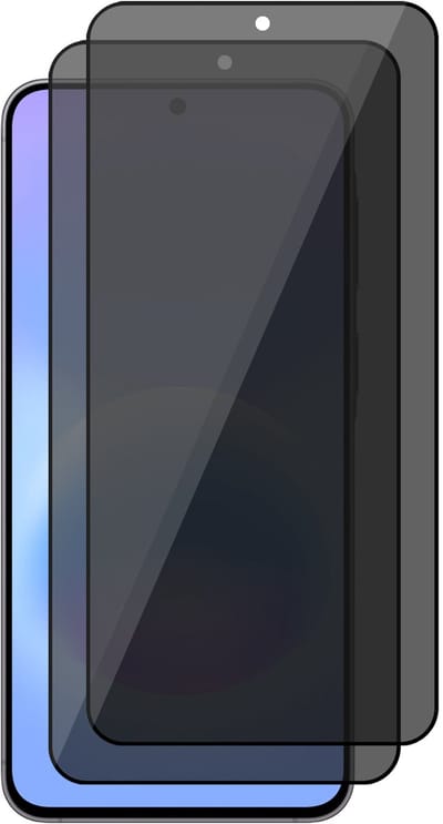 Privacy Screenprotector geschikt voor Samsung Galaxy A57 / A37 / S25 FE / S24 FE – 2 Stuks – Full Cover Gehard Glas – Anti Inkijk – Privacy Filter
