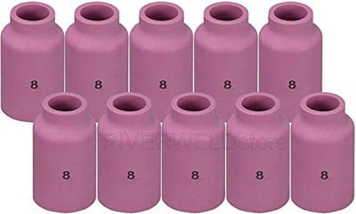 TIG Aluminiumoxide Gaslens Keramische Cup 54N14 voor WP 17 18 26 TIG-lastoorts - 10 Stuks
