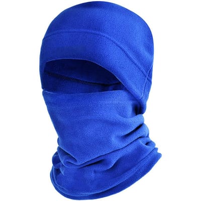 Winter Outdoor Fietsen Polar Fleece Warm Gezichtsmasker Winddicht Skimuts Sjaal Nekwarmer koningsblauwe kleur