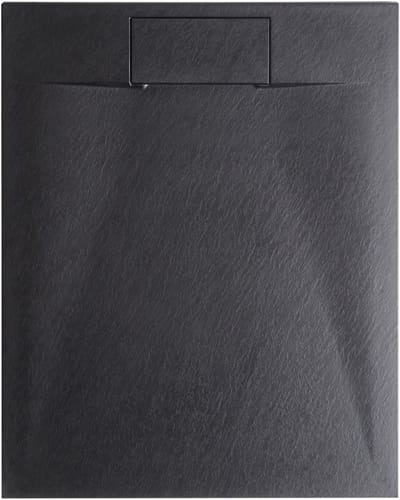 BELIANI AZZURRO - Douchebak - Zwart - 120 x 80 x 3 cm - SMC (kunststof)