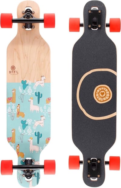 Drop-Through Longboard voor Kinderen van Esdoornhout