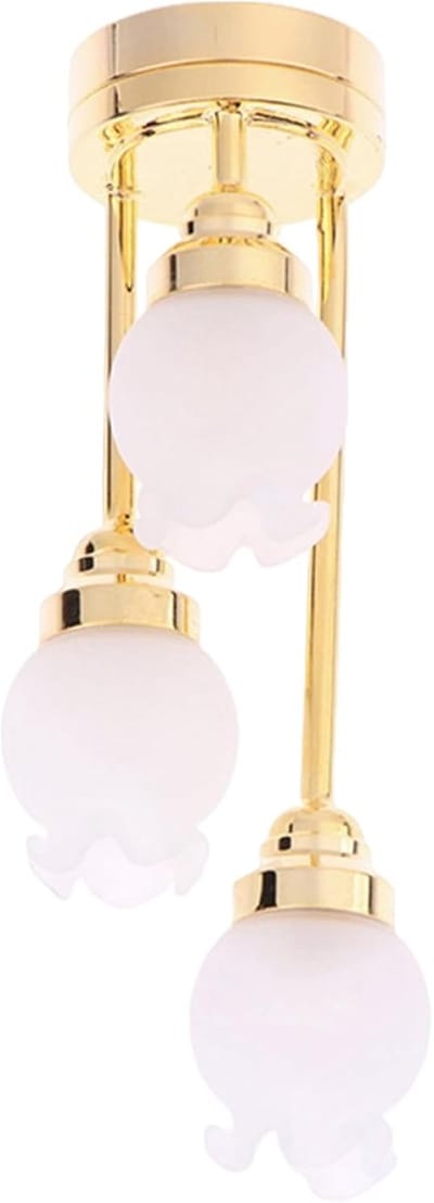 Poppenhuis Verlichting - Miniatuur Lamp - Fantasie Spel - Realistisch Design - 7 cm - Meerkleurig