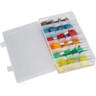 24 STUKS Auto Steekzekeringen Zinklegering Zekeringen Assortiment Set Auto Onderdelen 20A 30A 40A 50A 60A 70A gray