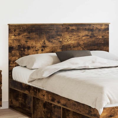 vidaXL Hoofdbord Gerookt eiken Bewerkt hout