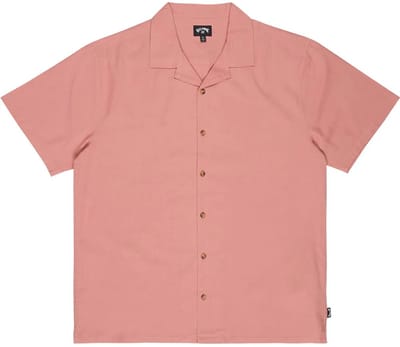 Billabong Vacay Linen Overhemd Met Korte Mouwen Roze M Man