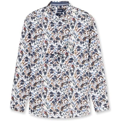 OLYMP Casual Overhemd, Regular Fit, Kent, Gebroken Wit
