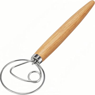BOTC Deense Deegklopper-13inch Houten Deegklopper - Klopper voor Pizza- en Cakebeslag-Hout