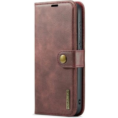 DG.MING Samsung Galaxy S10 Lederen 2-in-1 Wallet en Hoesje Rood