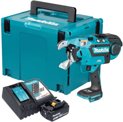 Makita DTR 181 RT1J accu-wapeningsverbinder 18 V 0,8 mm borstelloos + 1x accu 5,0 Ah + oplader + Makpac
