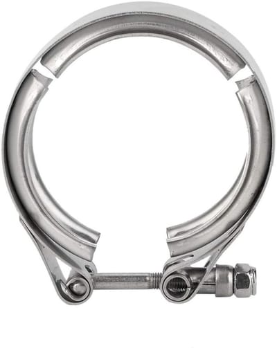 Dailygoods- Uitlaatband V-klem 63 mm - Roestvrij Stalen Slangklem