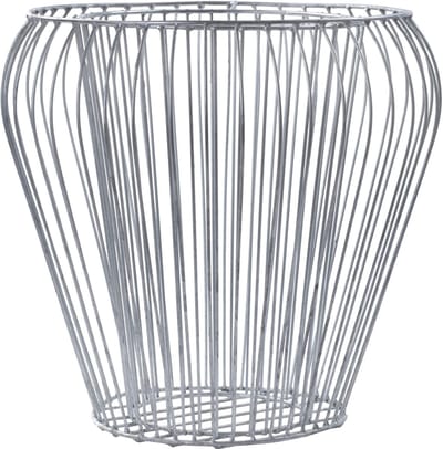 KADAX Schanskorf, schanskorf, ronde gegalvaniseerde stalen plantenmand voor tuin, stenen, bloemen, planten, plantenbak, verhoogd bloembed, Ø 47 cm, H: 45 cm