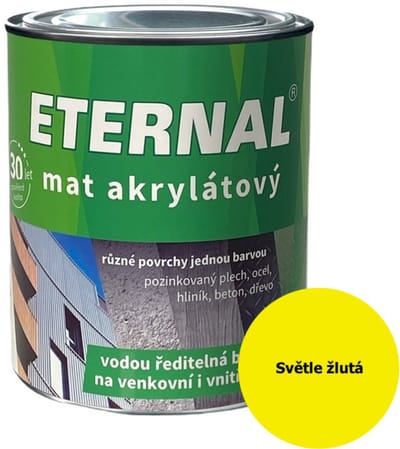 Eternal MAT Acryl 0,7 kg, 017 Lichtgeel