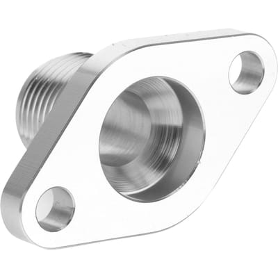 2in AN12 Olie Retour Flens Adapter Aluminiumlegering Fitting Geschikt voor Garrett T3 T4 T04B T04E gray