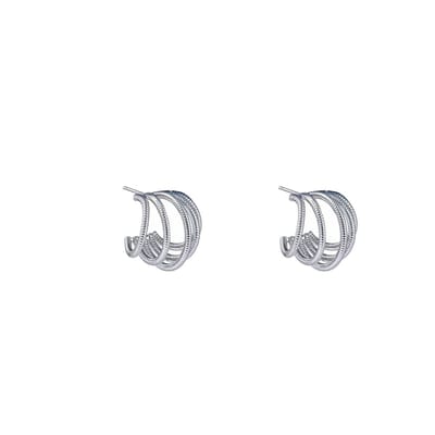 Go Dutch Label Oorknoppen 5 way hoop Zilver