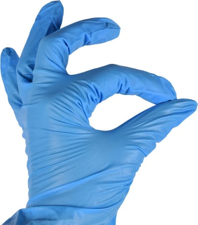 Nitril Wegwerp Handschoenen | Maat M – Latexvrij, Poedervrij & Waterdicht | 100 stuks in Blauw