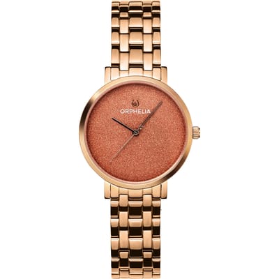 Orphelia Stardust OR12811 Horloge - Staal - Rosékleurig - Ø 36 mm