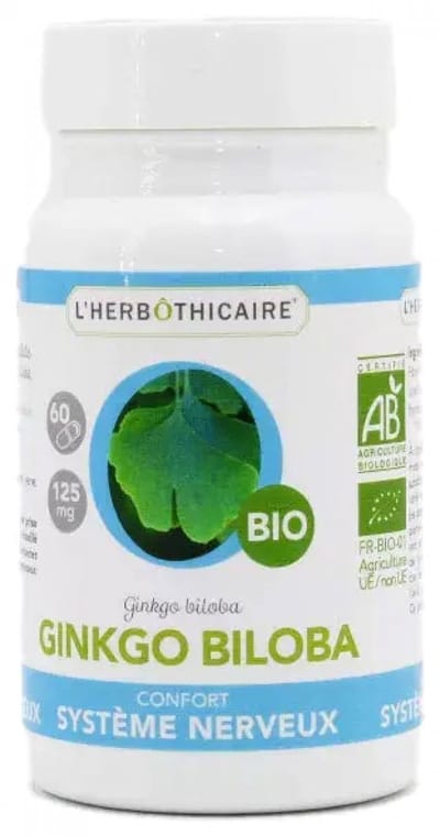L'Herbôthicaire Ginkgo Biloba Biologisch 180 Capsules
