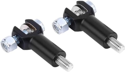 Motorfiets Voetsteunen - Fiets Steunen - Comfortabel Rijden - Roestvrij Staal - 9.98 x 5.99 cm - Zwart