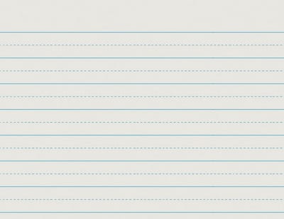 Lijngegradueerd Schrijfblok 20.3 x 26.7 cm voor Onderwijs - 500 Vel Wit