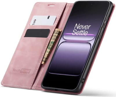 Hoesje geschikt voor OnePlus Nord 5 - Book Case Leer Slimline Roze