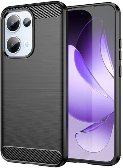 Coverup Hoesje - Geschikt voor OPPO Reno13 5G Hoesje - Coverup Armor Brushed TPU Back Cover - Zwart