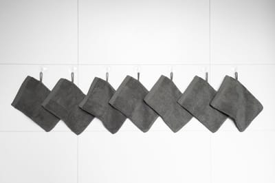 RELAKZ - Oil Green - Washandjes - Set 7 Stuks - Luxe Katoen - 700 GSM - Zacht en Hoog Absorberend
