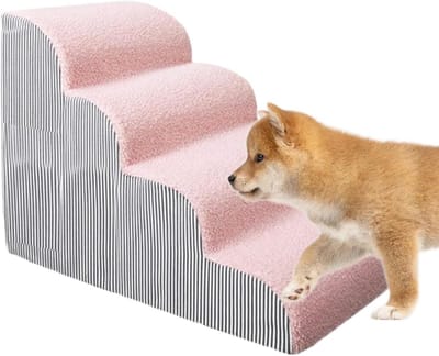 Huisdierhelling - Honden trap - Veilig klimmen - Verstelbare hoogte - L - Grijs