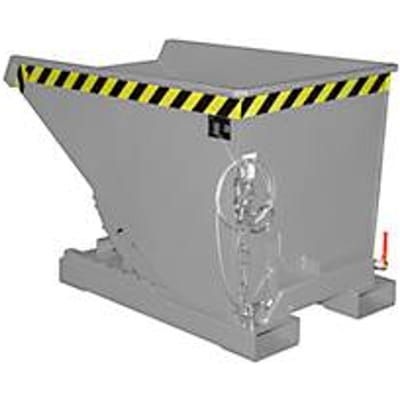 Bauer EXPO® E-300, spanenopvangbak type E, met zeefplaat, olie- en waterdicht, geschikt voor vorkheftrucks, B 770 x H 1260 x H 835 mm, muisgrijs RAL 7005