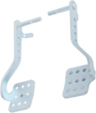 Skelter Pedaalset - Rem en gas - Skelter rijden - Verbeterde grip - 25 x 4 cm - Zwart