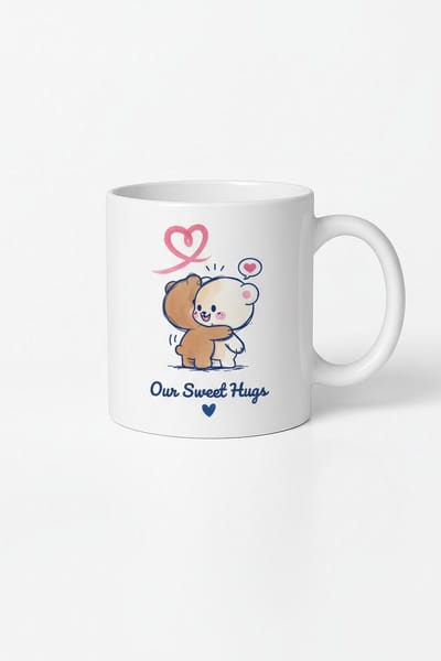 Schattige Knuffelberen Mok Our Sweet Hugs - Romantische Liefdesbeker Cadeau