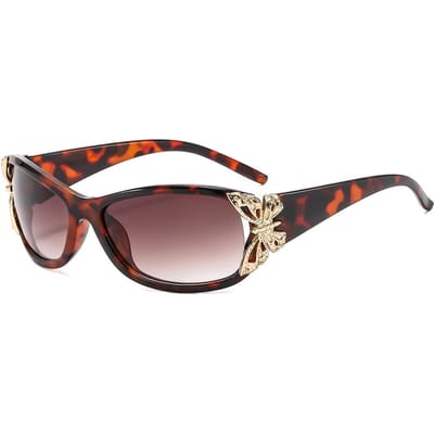 Inspiré Y2K Haut de Gamme Style Designer Rétro Tendance Audacieux Punk Pratique pour le Voyage Surdimensionné Femme Pour Homme et Femme Lunettes de Soleil As the picture