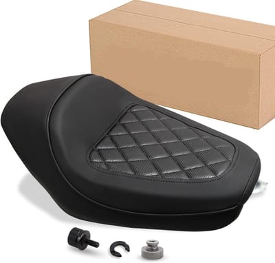 Motorfiets Zitkussen - Solo Zadel Pad - Comfortabel Rijden - Ergonomisch Ontwerp - 1.58 kg - Zwart