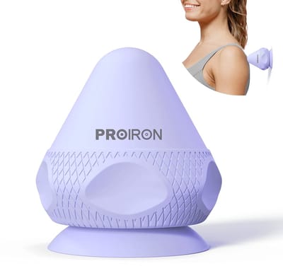 Dailygoods- Massageapparaat met Zuignappen - Triggerpoint Bal - Fasciabal - Massage voor Rug/Nek/Schouders - Stevig Siliconen Materiaal - Thuis Zelfmassage - Massagebal