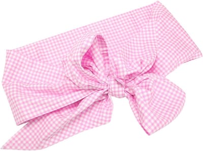 Baby Swaddle - Wikkeldeken baby - Foto's maken - Zachte katoen - 184x14 cm - Lichtroze ruit