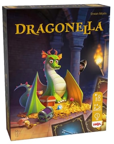 Haba educatief spel Dragonella - kleurrijk kaartspel voor kinderen.
