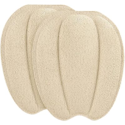 Schoen tong sticker, schoen antislip pad inzetstuk, zachte rebound, slijtvast zelfklevend aanpassend voorvoetkussen abrikoos