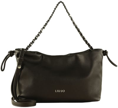 LIU JO schoudertas Stilly Crossbody Bag Anthracite Metallic antraciet