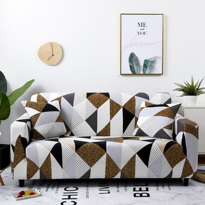 Housse de canapé extensible élastique à imprimé floral pour salon, résistante aux glissements, serviette de canapé, housse de canapé, housse de meuble modulaire 1-Seat90-140cm gray