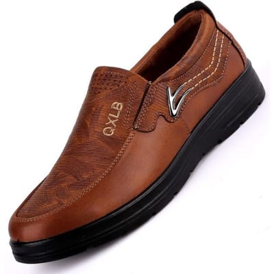 Lente Mode Heren Sneakers Schoenen Imitatie Hertenleer Casual Hardlopen Platte Schoenen Heren Lichtgewicht Sneakers Luxe 38 bruin